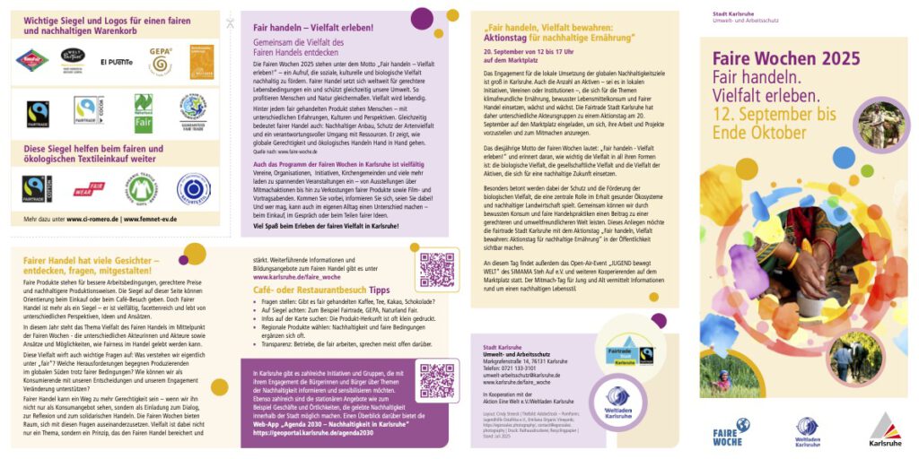 Faltblatt faire Woche 2025 Seite 1